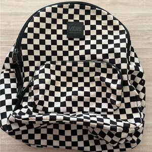 Vans Black and White Checkered Backpack